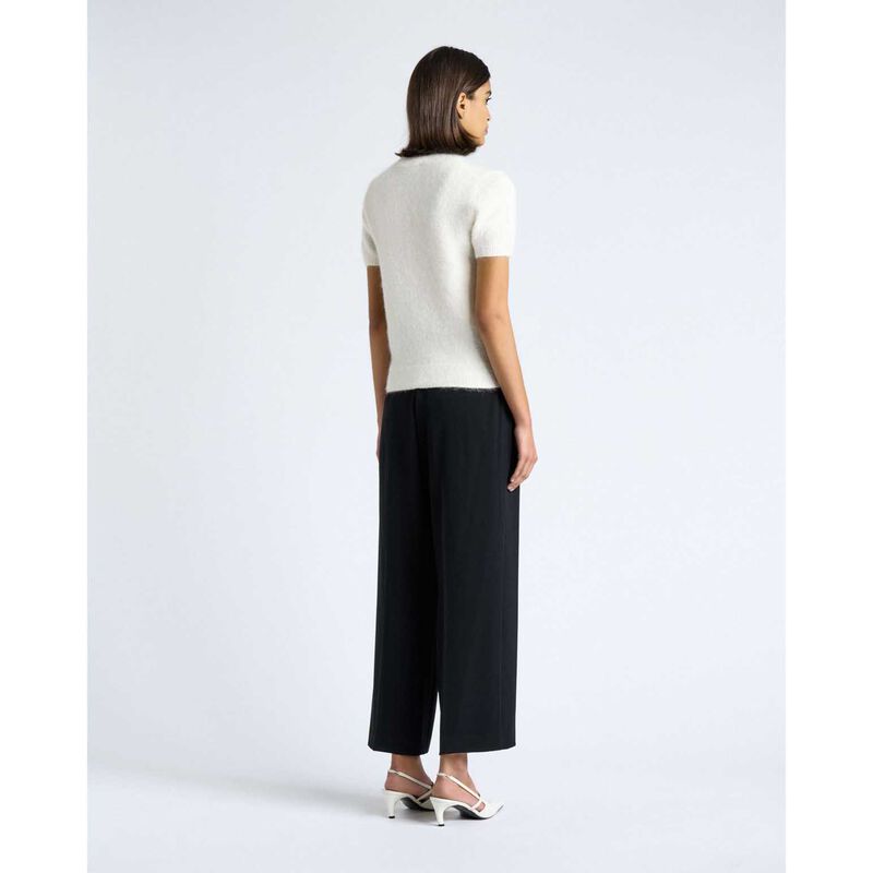 Cue Brushed Alpaca Wool Blend Short Sleeve Tee image number 1